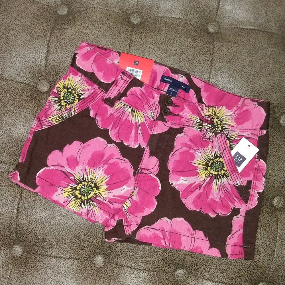 🌼2/$15 SALE🌼 Gap Kids Floral Shorts, Girls sz 7